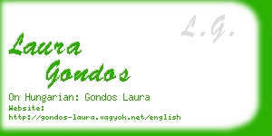 laura gondos business card